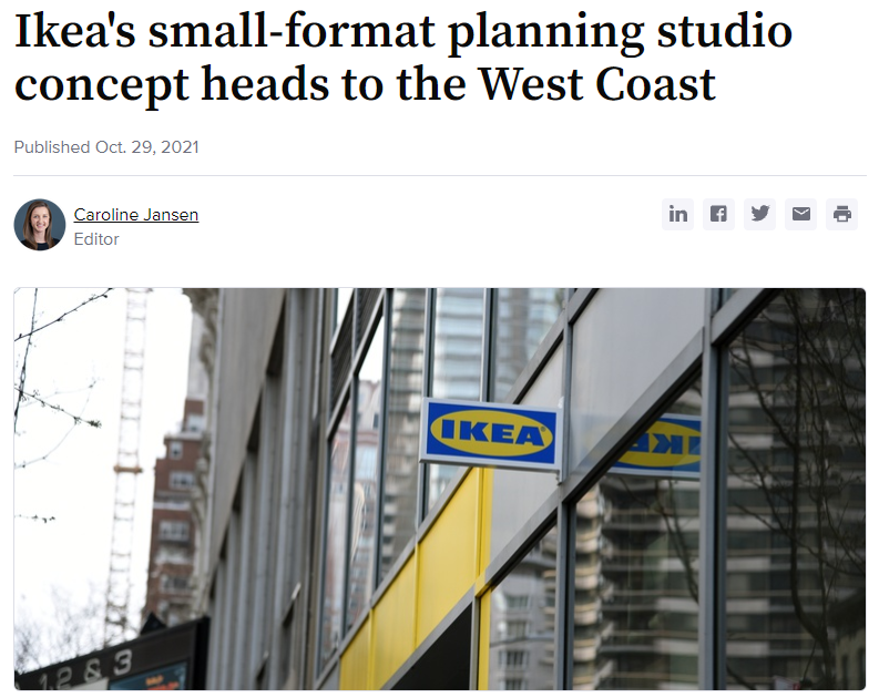 Why does IKEA become more ambitious in its urban expansion mission? content media