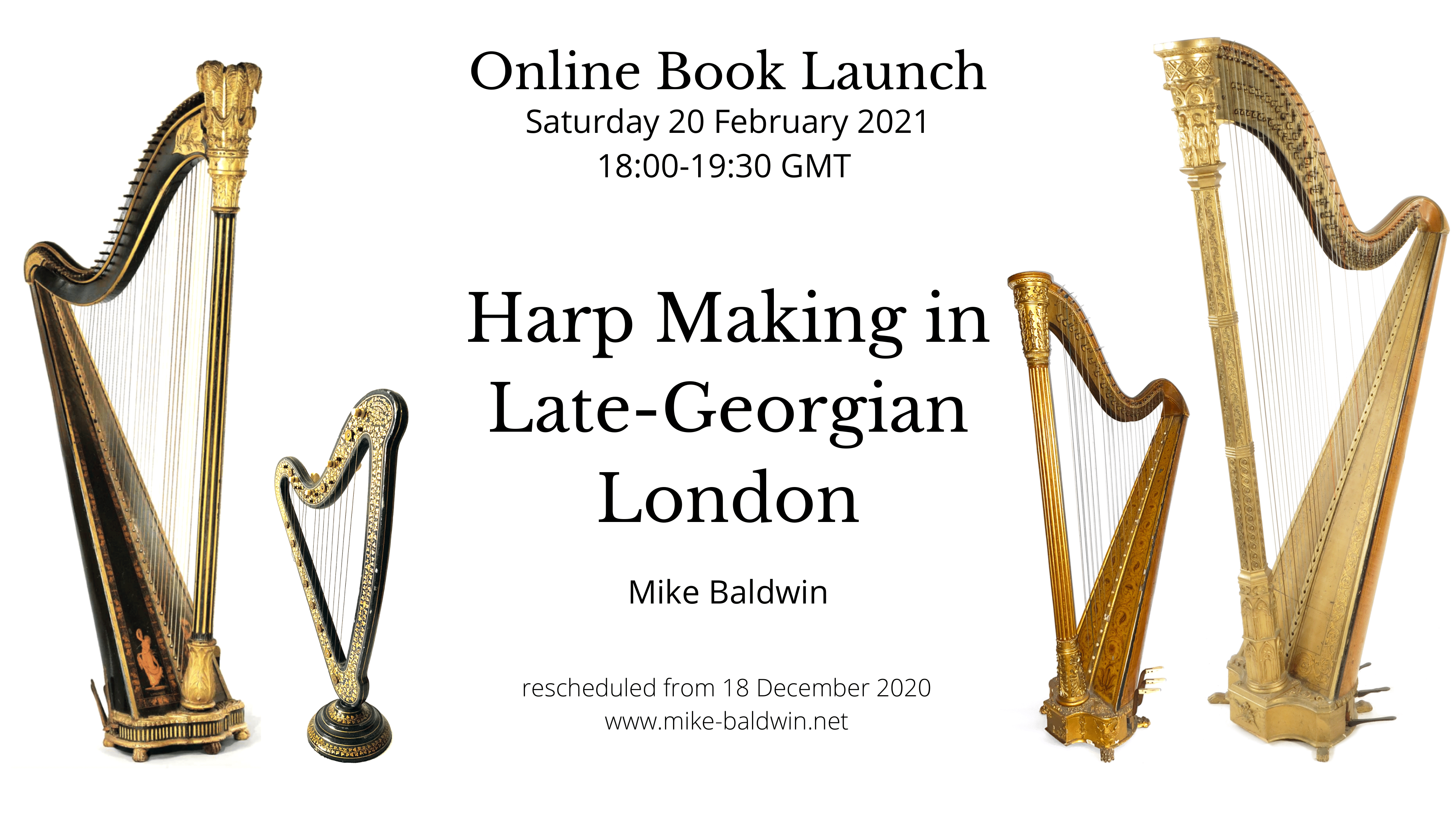 Book Launch - Harp Making in Late-Georgian London content media