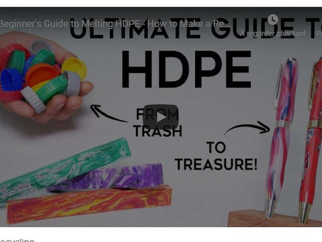 Beginner's Guide to Melting HDPE - How to Make a Recycled Plastic Pen