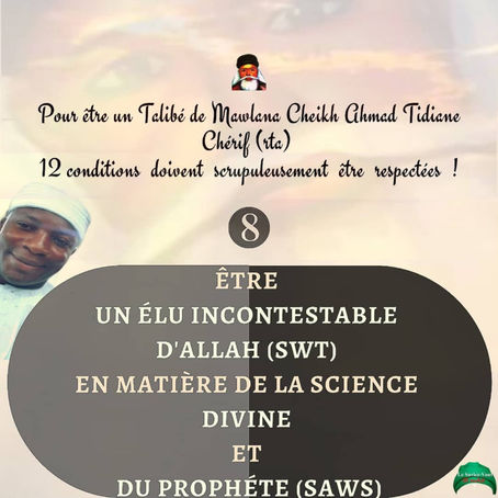 Comment être disciple de Mawlaya Cheikh (8)