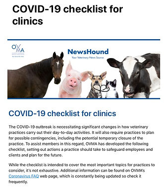 COVID-19 and Pets: Updates in Toronto, Ontario
