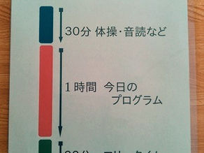 おっきなてサロン2時間の流れ
