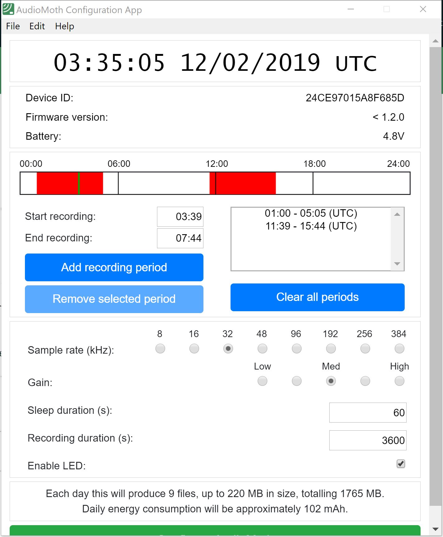 Trouble getting 2 recording periods to work content media