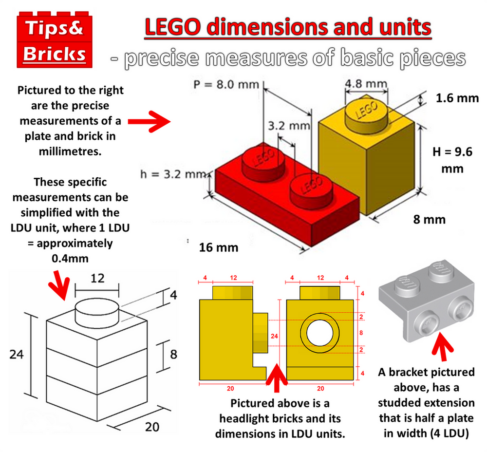 lego brick dimensions