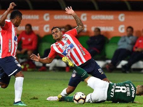 Palmeiras 3, Junior se fue en blanco