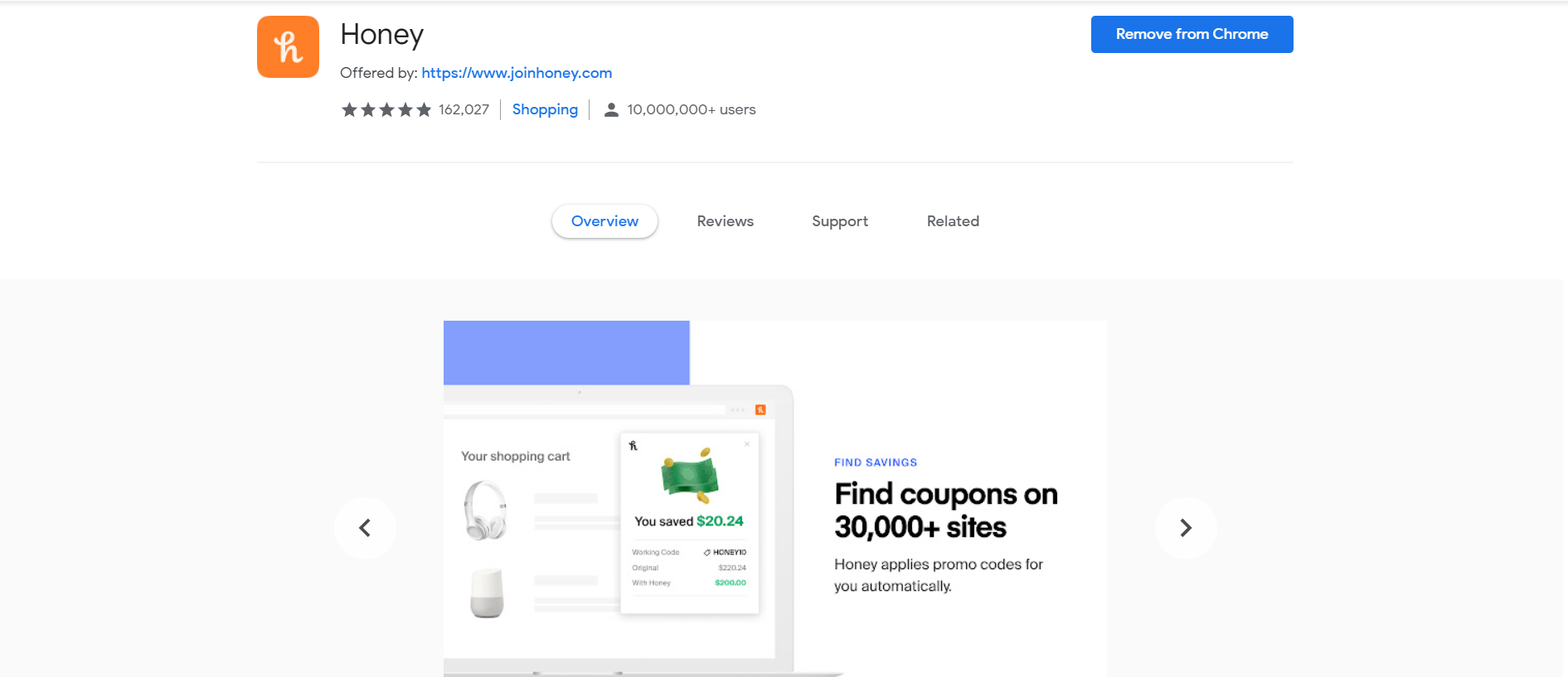 honey google chrome store honey google chrome store