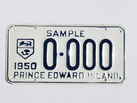PEI Tractor Licence Plates