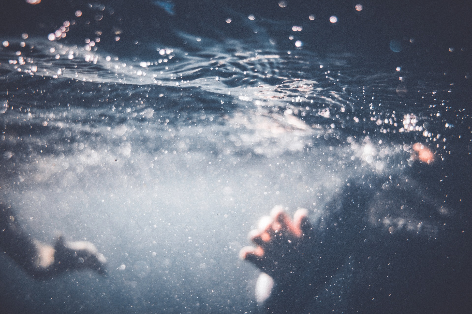 Bubbles. Underwater view. content media