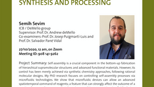 PhD public presentation by Semih Sevim