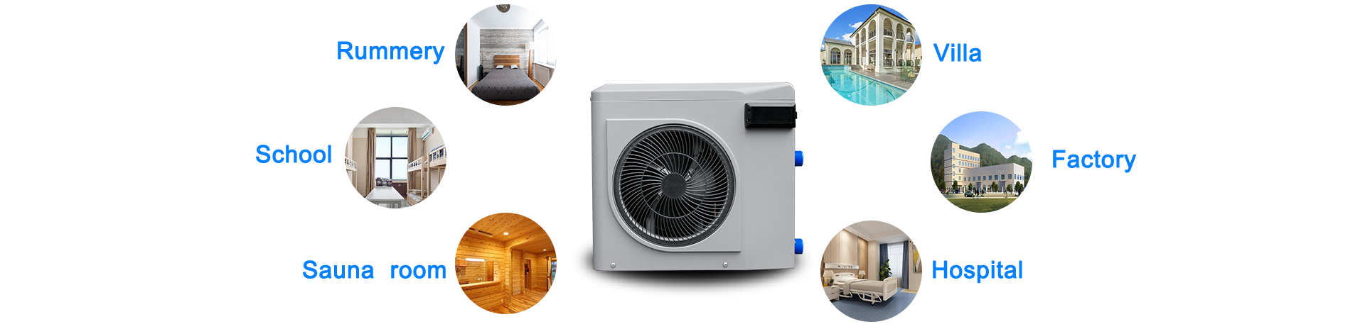 Electricity-saving heat pump for daily water heating content media