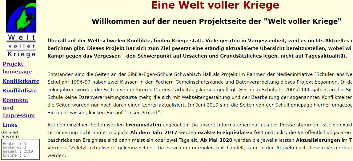 Schülerhomepage gegen das Vergessen des Kriegsleids erstellt content media