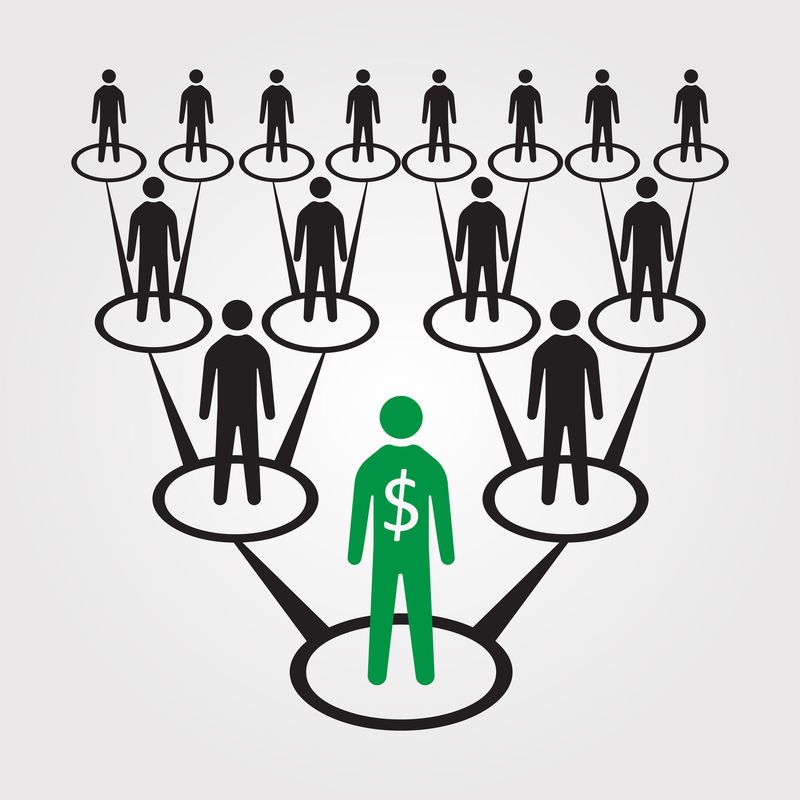 How do you spot a pyramid scheme? content media