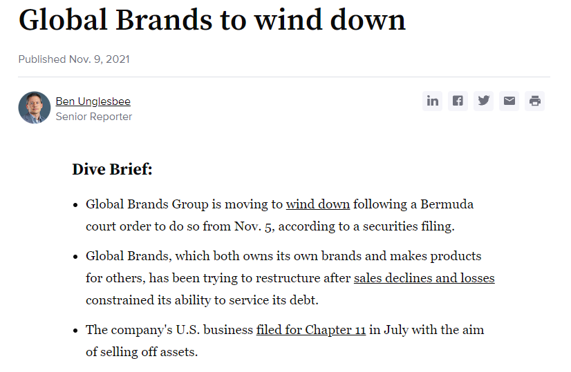 Why Global Brands Group, once the pearl of Li & Fung family business' crown was down? content media