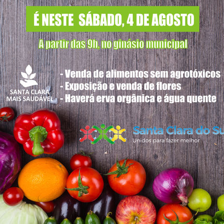 Feira de alimentos saudáveis começa neste sábado