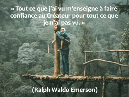 Perle de la semaine... confiance