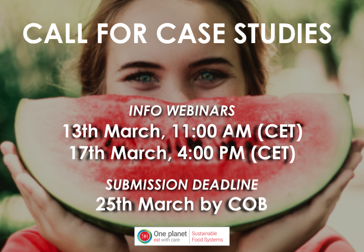 Call for case studies SFS Programme partners: Register for our information webina content media