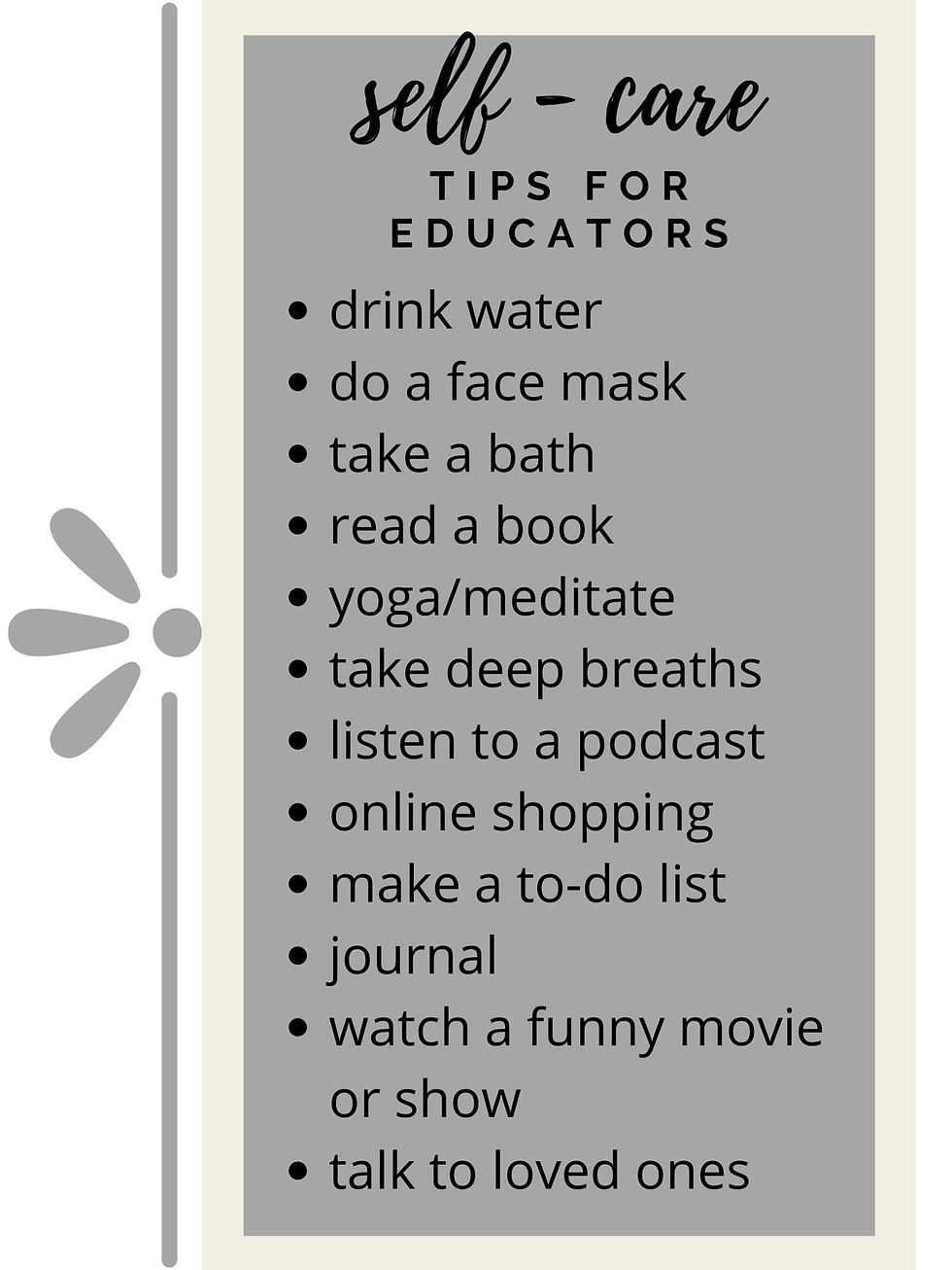 Educators Guide To Self-Care