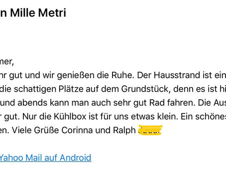Ruhe, Traum, Entspannen . . .