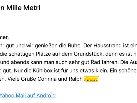 Ruhe, Traum, Entspannen . . .