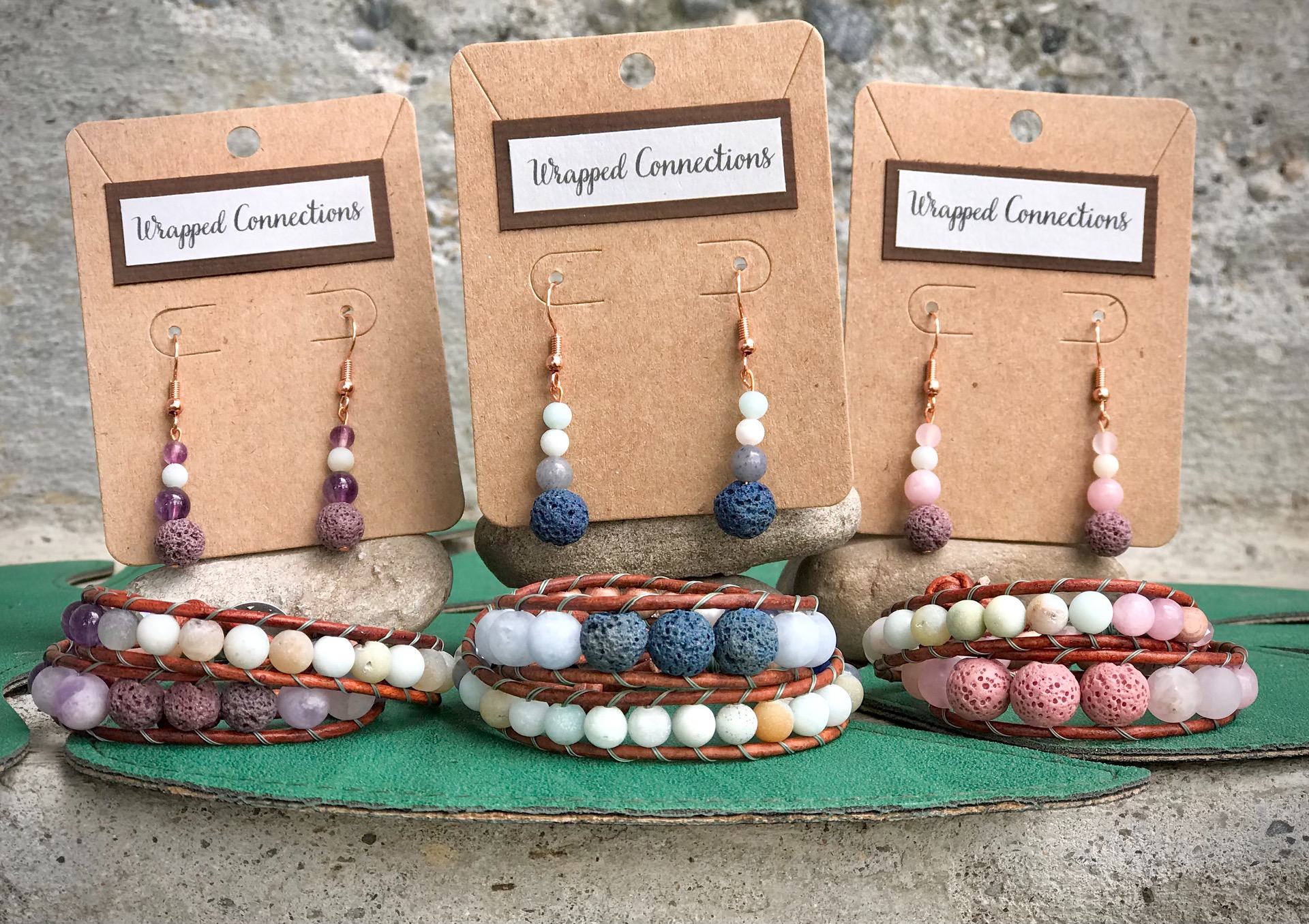 Leather Wrap Bracelets and Cuffs content media