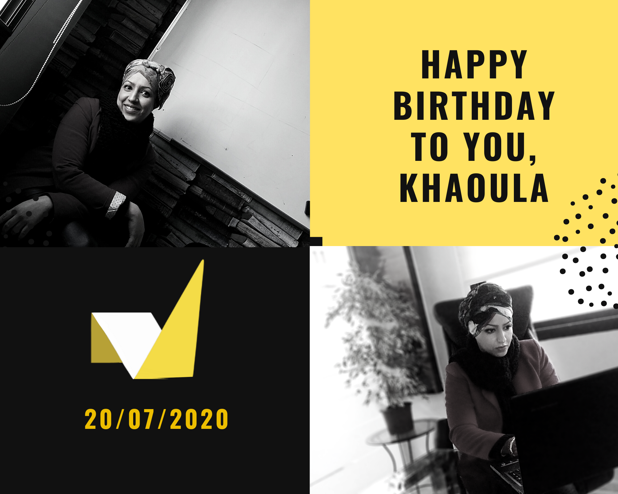 Happy birthday Khaoula content media