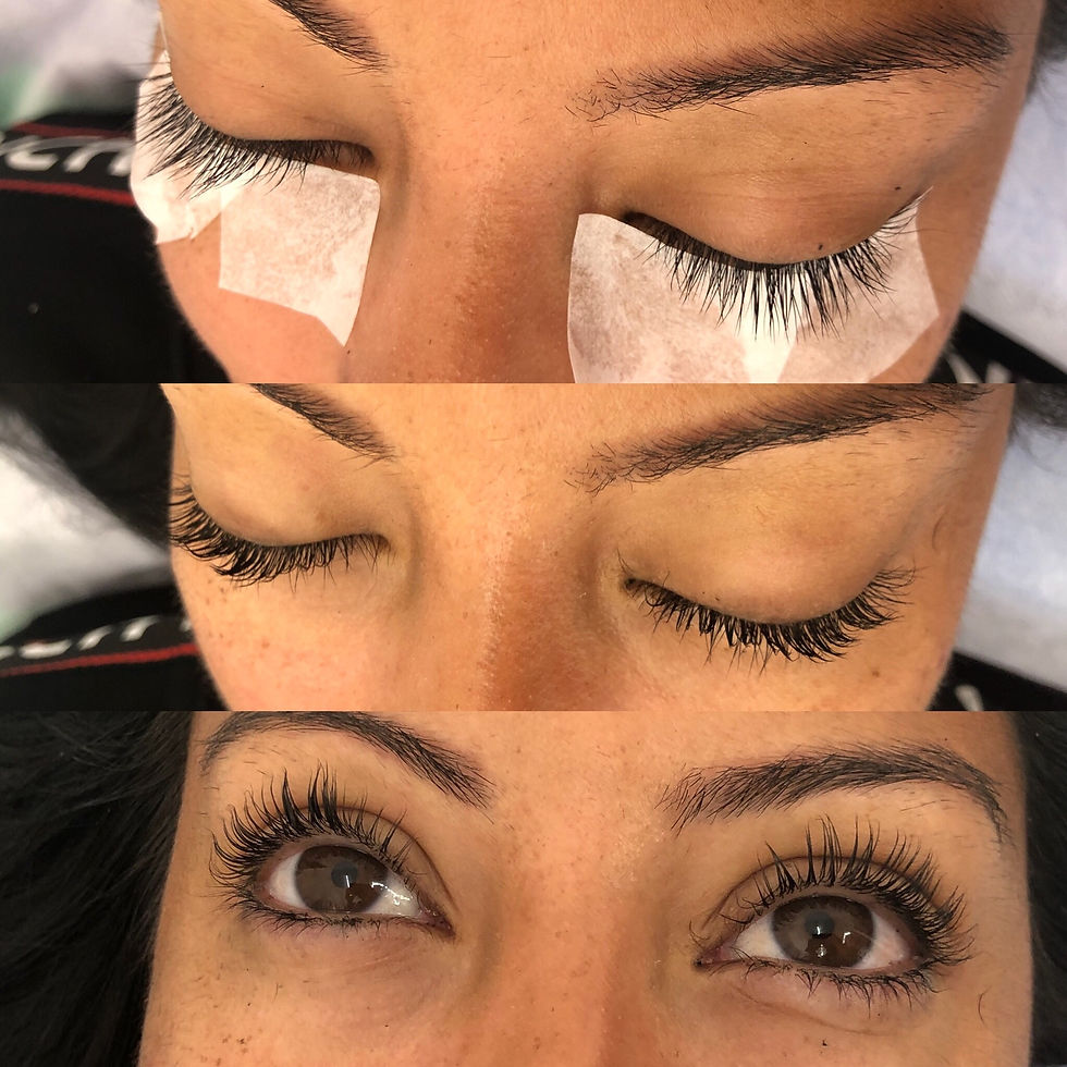 Eyelash lift. 