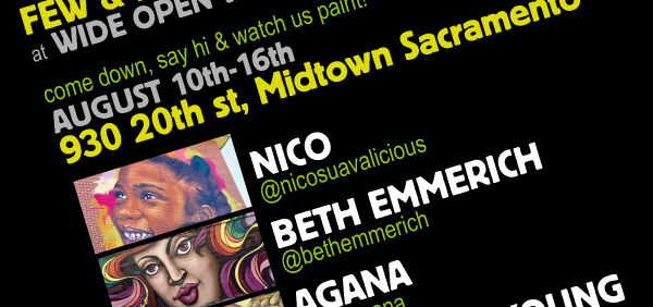 FEW & FAR AT WIDE OPEN WALLS MURAL FESTIVAL 2019, SACRAMENTO, CA