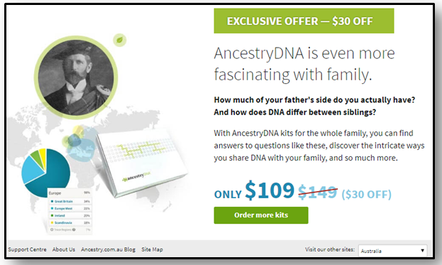 Ancestry DNA Kits on sale! content media