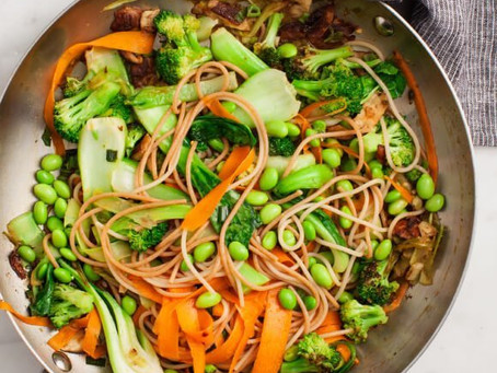 Sesame Broccoli and Shiitake Stir Fry