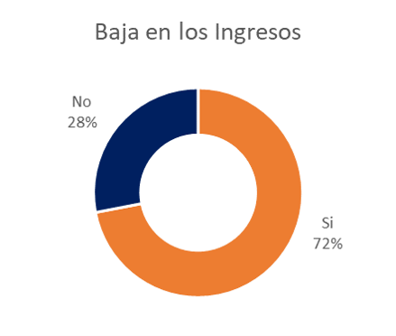 Baja en los Ingresos Encuesta Coronavirus y Transporte Público