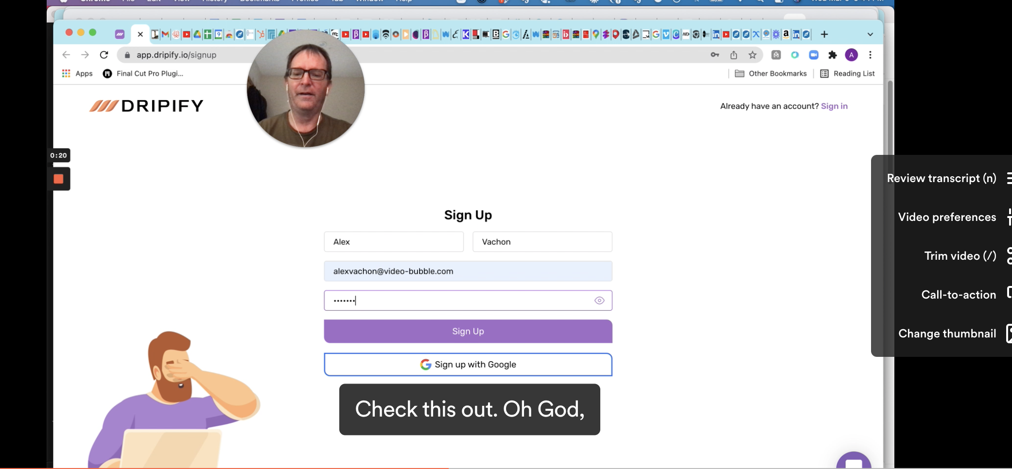 Cool! Have you ever seen this on a sign up page before? content media