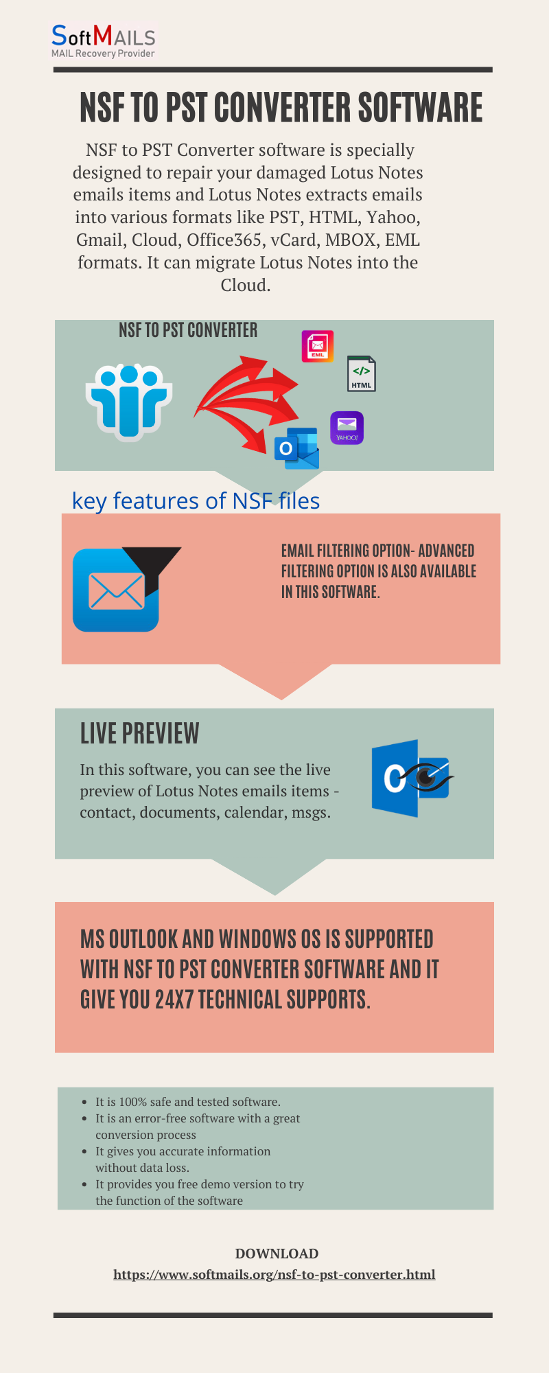 How to convert lotus notes archive to outlook pst? content media