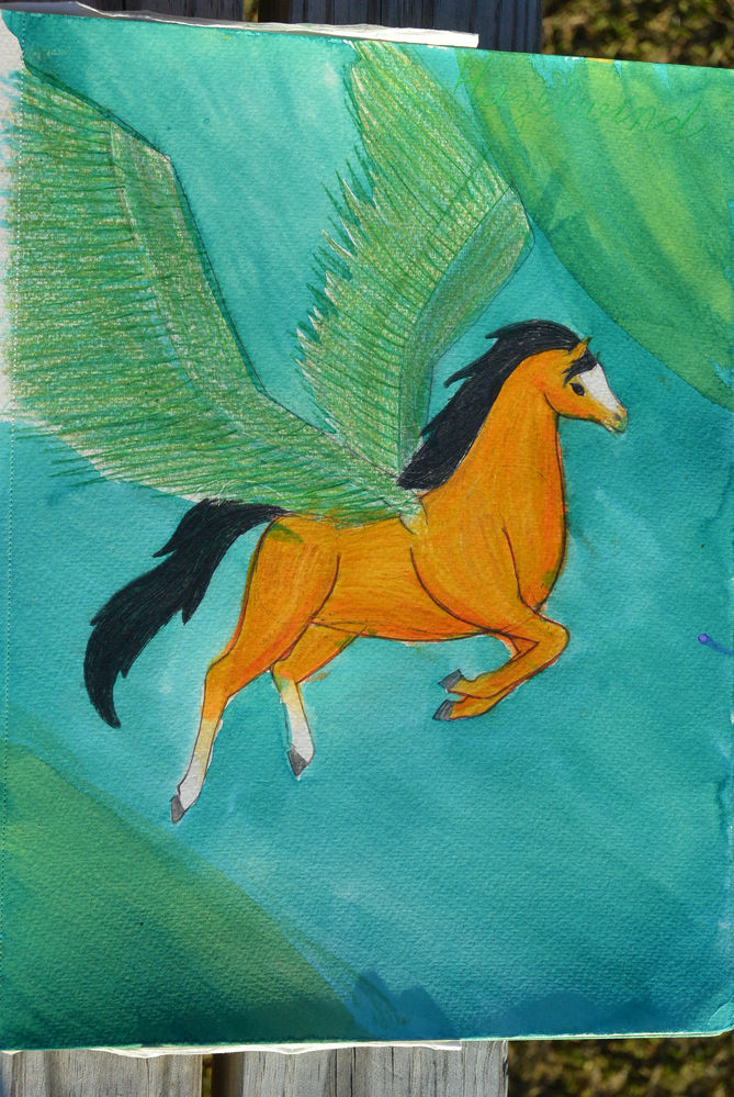 Hazelwind and Echofrost (and their foal) FAN ART (now with watercolor backgrounds) | theguardianherd