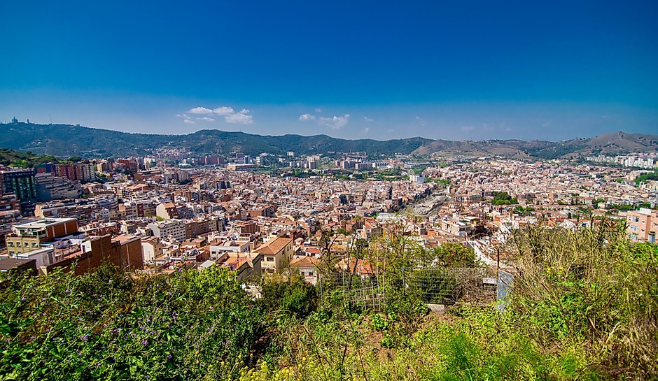 the view of Barcelona from Bunker del Carmel