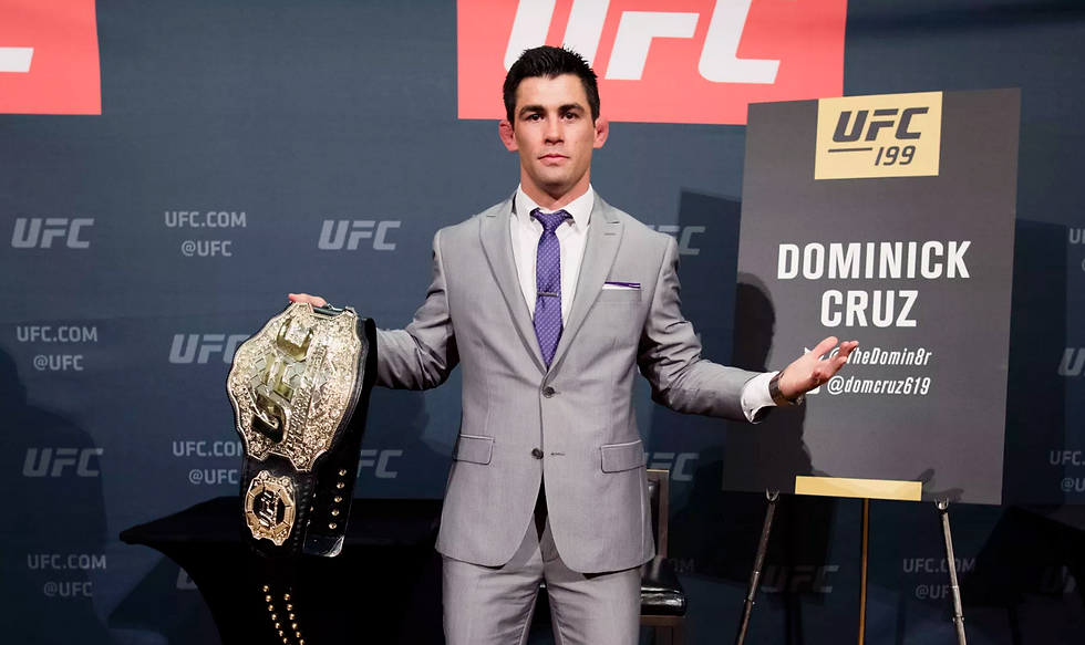 Being an elite MMA fighter requires an almost insane level of self belief, but it appears former UFC bantamweight champion Dominick Cruz might have more than the average bear. Cruz made an appearance on a recent episode of former UFC middleweight champion Michael Bisping’s Believe You Me podcast, where the two discussed socializing sometimes after working together on FOX, and both of them revealed an interesting tidbit: Cruz and Bisping almost had their own champ vs. champ fight against each other in a bar. “I’ve worked with Dominick for a long time over at Fox, now with the UFC as well,” Bisping said (h/t The Mac Life). “Good dude. Great guy. But me and Dominick have this weird love-hate relationship. … There’s been several times where me and Dominick, after we’ve worked at FOX we’ve gone for a couple of drinks together — he legit, and you’ve got to love him for this, he legit thinks he can kick my ass. And every time we get into a slight difference, because Dominick’s very opinionated, we often differ on opinions, and he wants to get physical. He wants to throw down. “He does this all the time. We were once out in Hollywood — I can’t even remember. He had many shots of tequila, as did I. And something happened, and he was like, ‘You want to punch me right now. Don’t you? You want to punch me’. It was like that scene in Stepbrothers. And I’m like, ‘No”. “And he says, ‘Go on motherf*cker. Swing a shot. By the time you swing on me, I’ll have hit you in the face six, seven times. You won’t be able to touch me’. I’m like, ‘What are you talking about Dominick, I am not going to punch you’. And then my older brother who had just got off a plane from England, who was very inebriated due to the tequila and the flight. And he’s like, ‘Woah, stop guys don’t fight’. … That’s just an average night out with me and Dominick.” Cruz’s tells things a little differently. Though he agrees that they were both drinking and he was talking trash, according to “The Dominator,” Bisping was the one who initiated the physical stuff, and then took it out on his own brother instead. “We were already getting at each other all day,” Cruz said. “Just kind of throwing low blows all day long on TV. We all know Bisping can dish it out but he has a hard time taking it. So, after a while – pick, pick, pick, pick, pick – we get to the bar, he has a couple of champagnes. He’s like, ‘Oh ok, I’ll have a couple of these Champagnes. I’ll be alright.’ A couple of his friends fly in from Manchester, including his brother, and when they get there, you know Michael’s happy now. Now he’s really good. “So a couple more champagnes went down and we’re drinking, we’re having fun, chilling, and we’re getting to this area where we’re all trying to figure out what we’re going to do and Michael looks at me and I said something pretty — probably a little below the belt. And he gets a little upset and he grabs me by my shirt, crinkles it and goes, ‘Listen you little shit! I’m not going to take you talking to me like that anymore’. “While he’s looking at me, I kind of look behind me and I’m like, ‘Are you talking to me or the guy behind me?’ And then he f*cking snaps. . . “Then, all of a sudden, Michael Bisping’s brother comes out of nowhere and he goes, ‘Bisping, Bisping. Stop it! You’re going to get us in trouble. And Bisping just whap! Sleeps his brother in the middle of the club, just lays him out! I go, ‘Oh my God, that could have been me! Thank God I talked a little bit of sense to him because at first when he was yelling to me, I was like, ‘Go ahead, Bisping. If you want to do this, we can do this right f*cking now.’ I was like, ‘We can do this, but I promise you, you’re going to swing, you’re going to miss, we’re in a small place, you can’t see very well, I’m going to hit you 10 times before you even hit me once.’ “He kind of looks at me and he thinks about like, ‘I’ll probably kill Dominick, but at the same time, he might have a point. He could possibly do what he just said.’ But that’s when his brother stepped in and he just slept his brother rather than taking the smart direction. He gets thrown out of the club, I stay there and Bisping goes and rips it somewhere else, has a blast living his good life. That’s the end of that story.” Bisping denied “sleeping” his brother, saying that he only gave him “a little slap” but Cruz remains adamant that it happened “100 percent.” “Your little slap put him on his back, bro!” The two ended their conversation by getting to the heart of the matter, with Bisping’s co-host, Luis Gomez, asking Cruz straight up if he believes he could beat up “The Count” in an actual fight. “Abso-f**king-lutely,” Cruz concluded