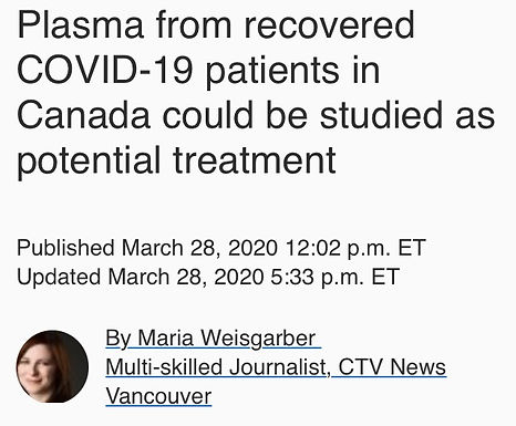 COVID-19: Serum/Plasma Transfusion