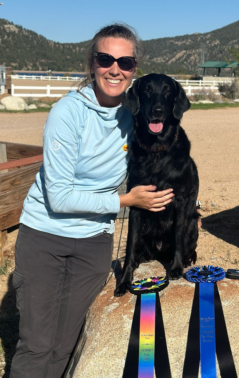 Aleks with Tana after winning 1st overall at Estes Park Summit Fall 2024