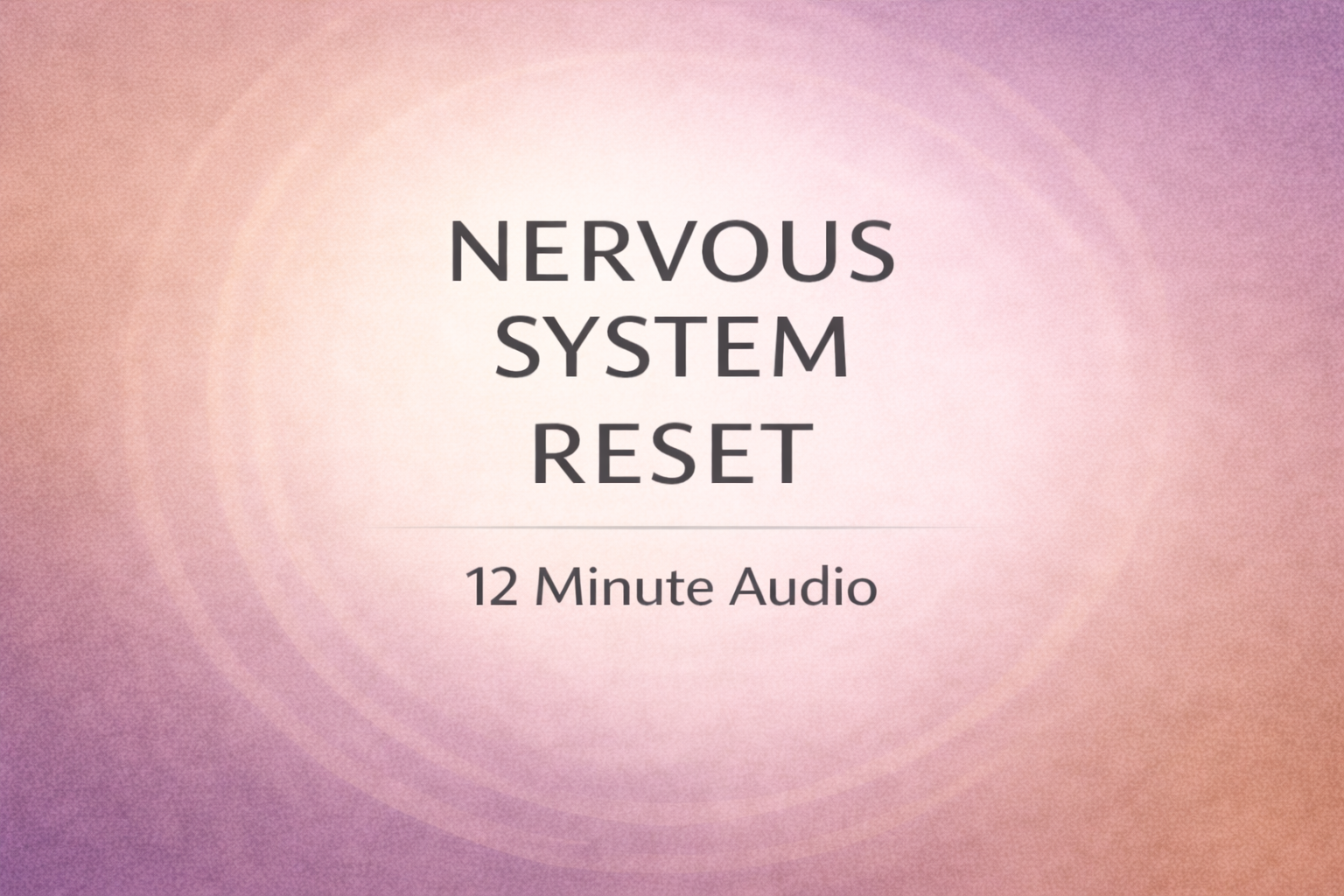 Nervous System Reset — Quantum Activation Audio