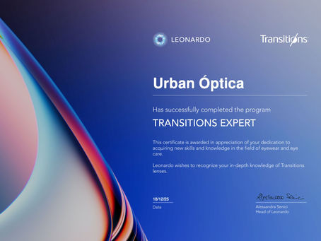 Urban Óptica Transitions Expert