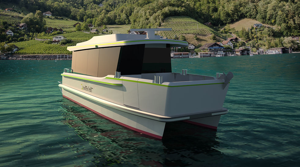 Mockup H2 Shuttle Walensee Frontansicht