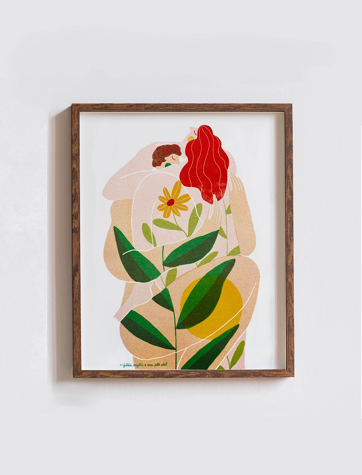 Tirage A4 risographie - "Mon petit soleil"