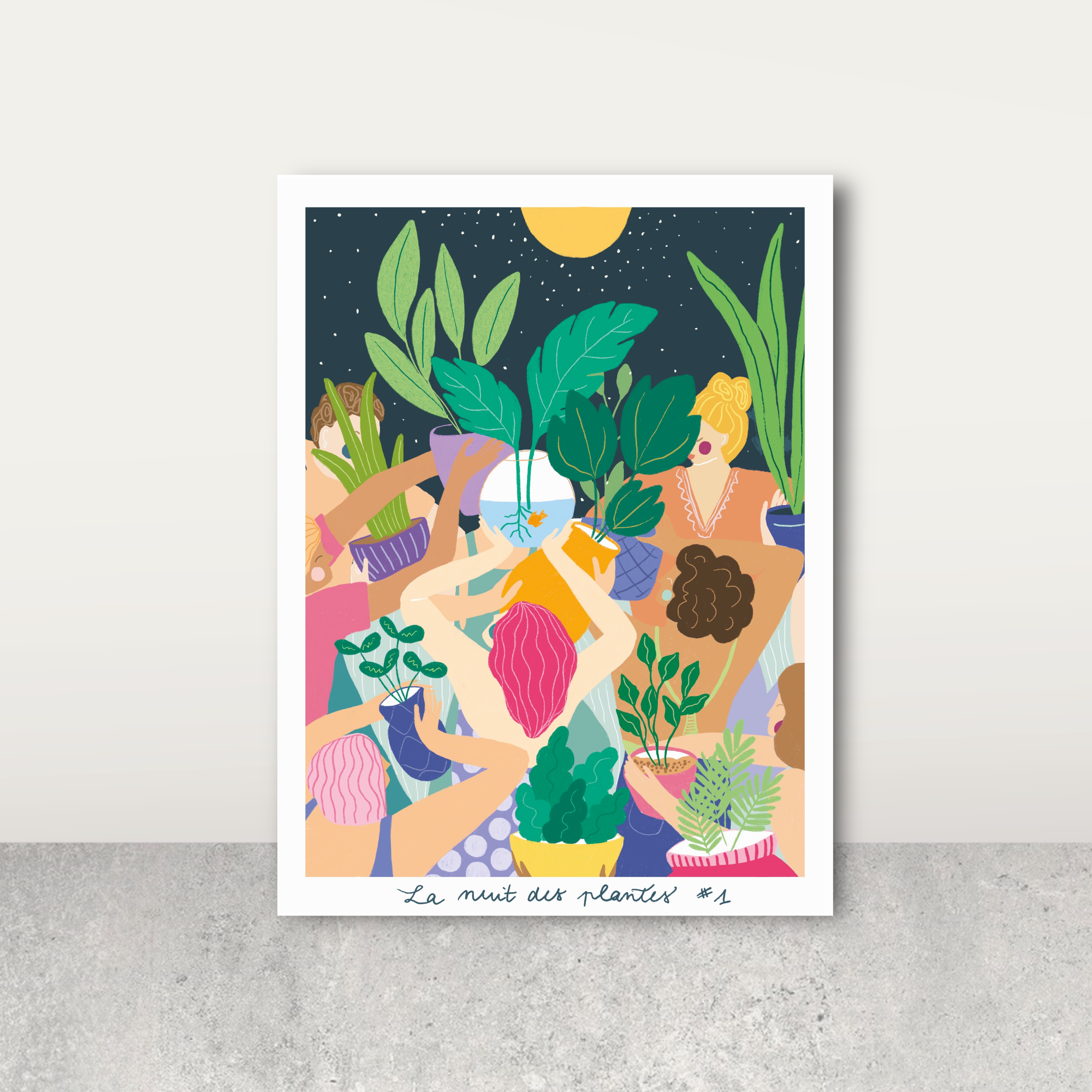 Tirage artistique : La nuit des plantes