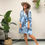 Thumbnail: Maile dress - Maile Lei - Chmabray Blue/Quiet shade