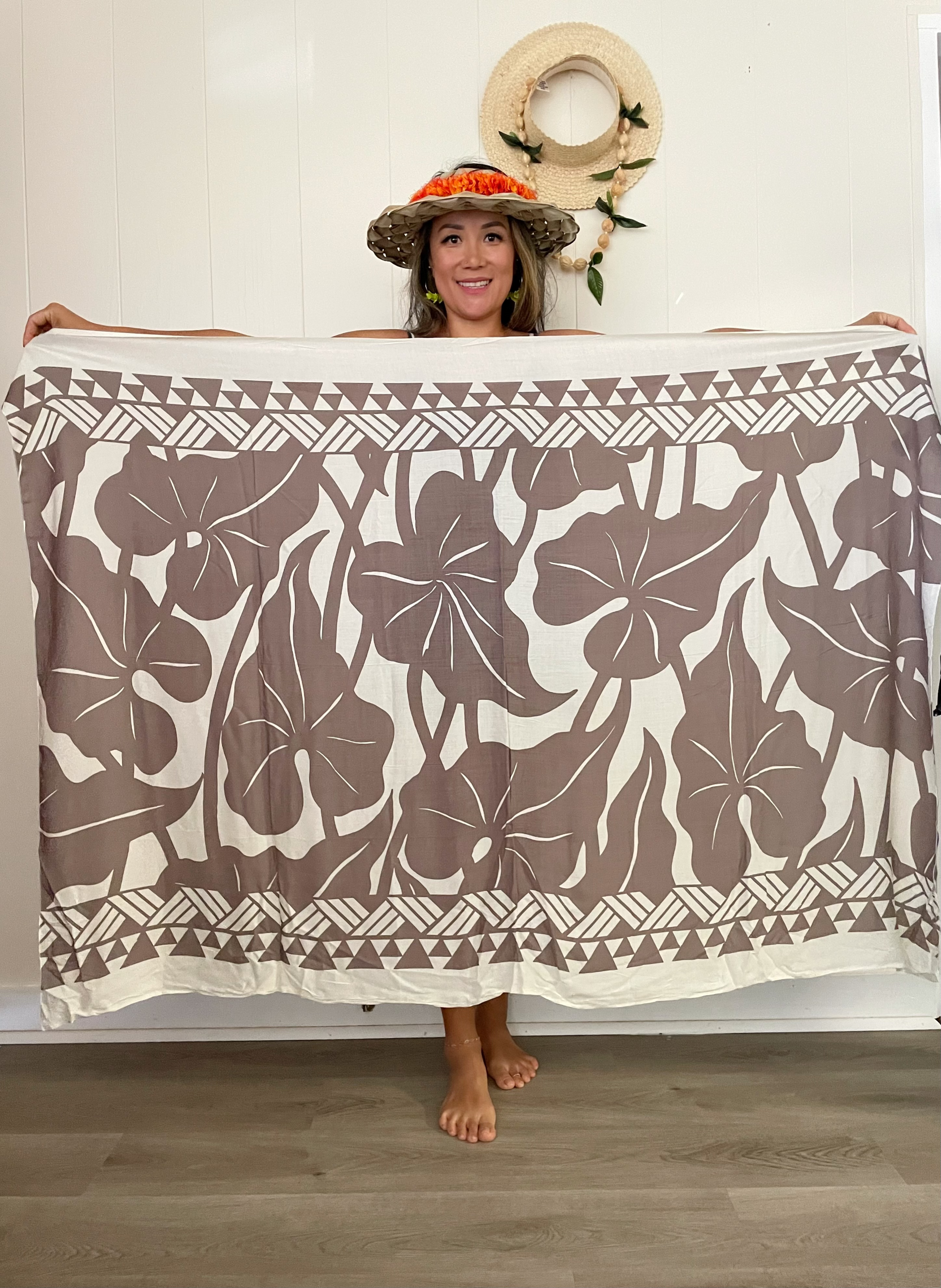 Pareo - Kalo Board - Cloud Dancer/Deep Taupe