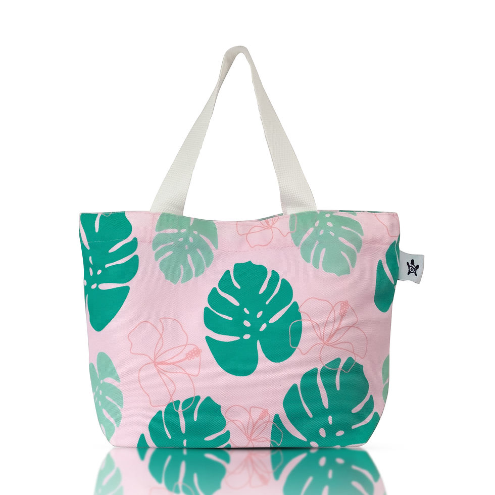 Thumbnail: Canvas Tote Small - Hibiscus Pink