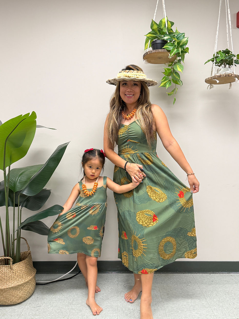 Thumbnail: Strap Dress - Papale - Green