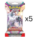 Pokemon Paldea Evolved Sleeved Booster pack - set of 5
