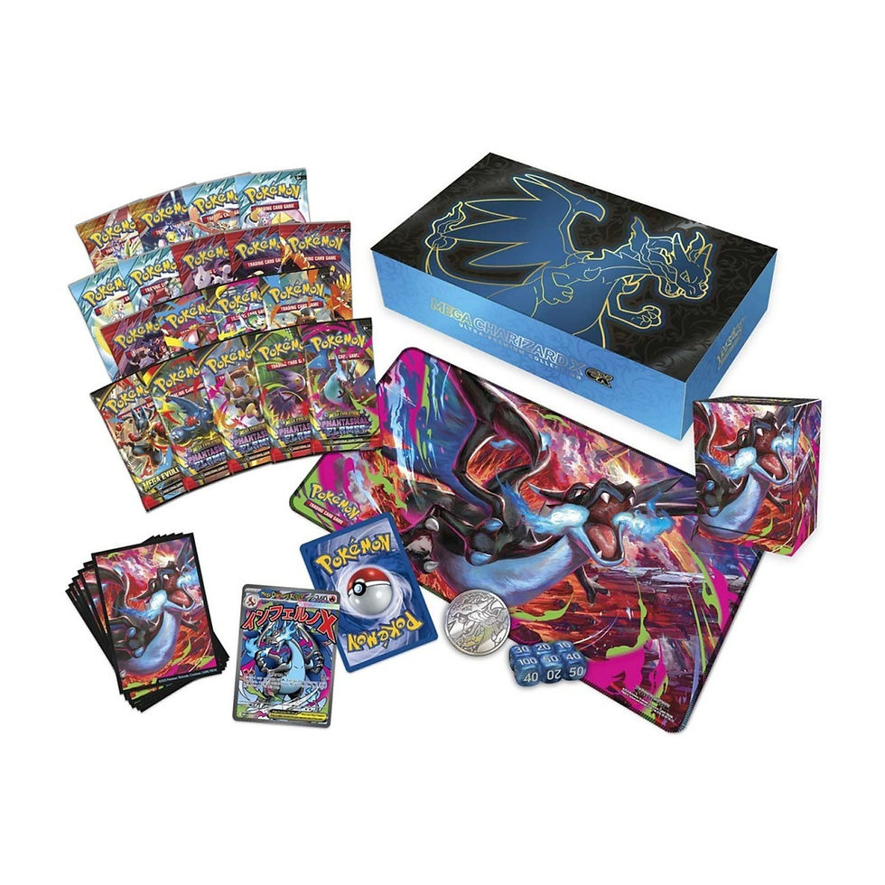 Pokemon Mega Charizard X ex Ultra Premium Collection contents - Makspacks
