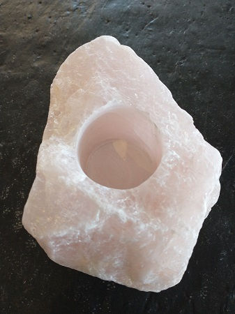 Telys holder, Rosenkvarts