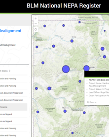 GIS Integration into Resource Management Planning System for NEPA
